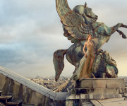 Natalia Vodianova’s photo shoot in Paris Opera