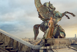 Natalia Vodianova’s photo shoot in Paris Opera