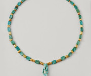 Egyptian Necklace with a Pendant of the Goddess Sekhmet