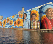 Glass City River Wall