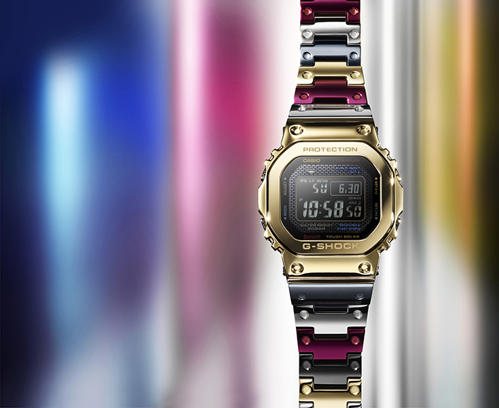 A Special Watch with Multicolor Ion-Plated Bezel and Band